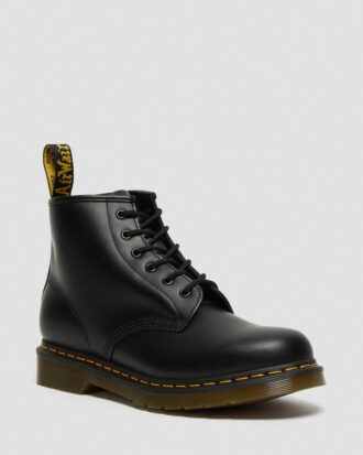 101 Bottines en Smooth Leather avec coutures jaunes
