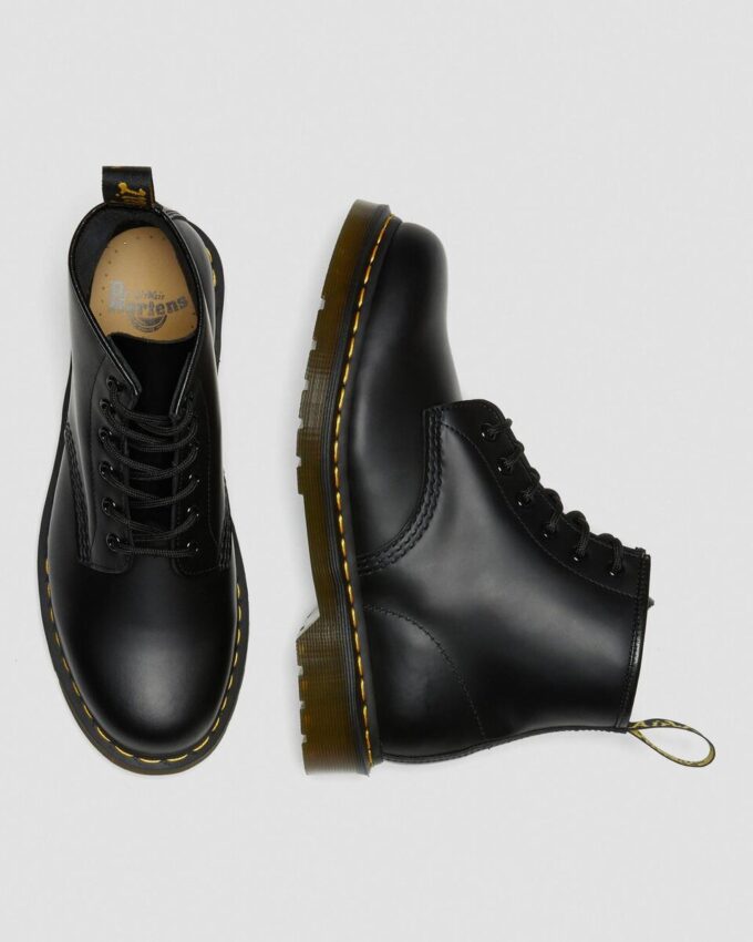 101 Bottines en Smooth Leather avec coutures jaunes 101 Bottines en Smooth Leather avec coutures jaunes