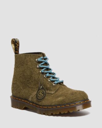 101 Fabriquées en Angleterre Bottines en daim avec détails métalliques