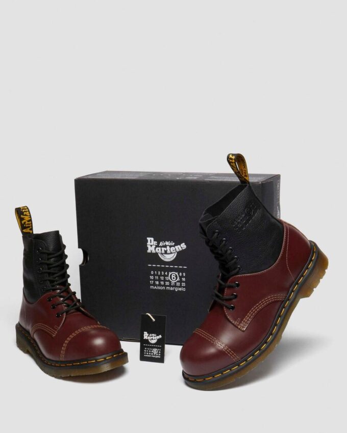 1460 / 1461 MM6 Bottes en cuir à embout en acier 1460 / 1461 MM6 Bottes en cuir à embout en acier