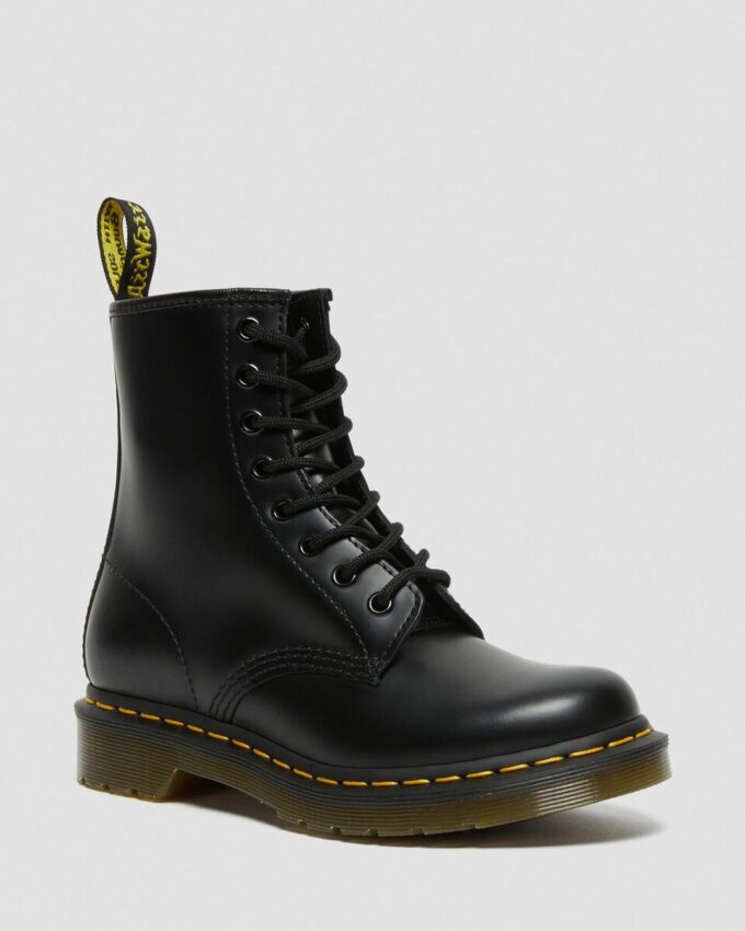 1460 BOTTES À LACETS EN SMUH LEATHER POUR FEMMES 1460 BOTTES À LACETS EN SMUH LEATHER POUR FEMMES