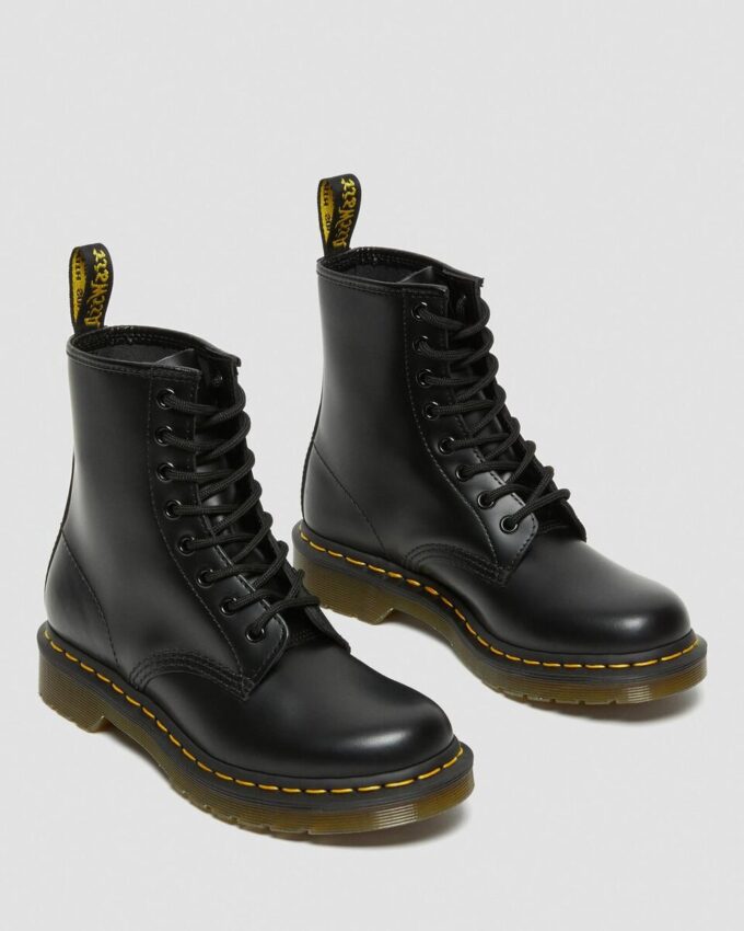1460 BOTTES À LACETS EN SMUH LEATHER POUR FEMMES 1460 BOTTES À LACETS EN SMUH LEATHER POUR FEMMES