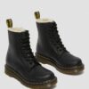 1460 Bottines à lacets doublées de fausse fourrure pour femme 1460 Bottines à lacets doublées de fausse fourrure pour femme