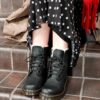 1460 Bottines à lacets doublées de fausse fourrure pour femme 1460 Bottines à lacets doublées de fausse fourrure pour femme