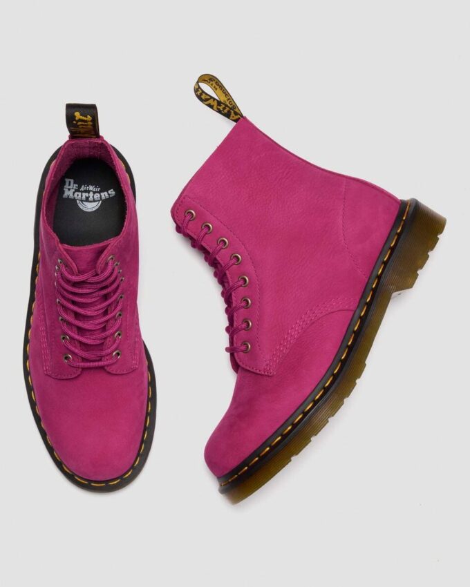 1460 Bottines à lacets en nubuck foulé 1460 Bottines à lacets en nubuck foulé
