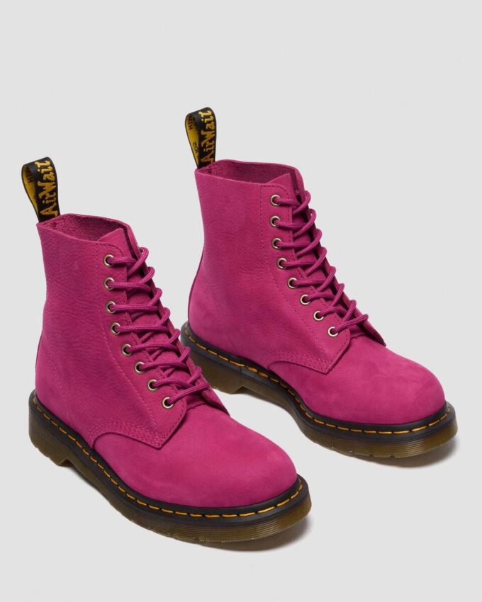 1460 Bottines à lacets en nubuck foulé 1460 Bottines à lacets en nubuck foulé