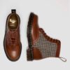 1460 Pascal Fabriquées en Angleterre Bottes en cuir et Harris Tweed 1460 Pascal Fabriquées en Angleterre Bottes en cuir et Harris Tweed