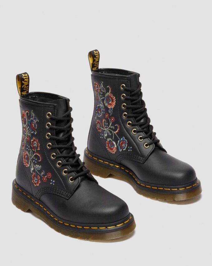 1460 VONDA TF Bottines à lacets en cuir recyclé à imprimé floral 1460 VONDA TF Bottines à lacets en cuir recyclé à imprimé floral