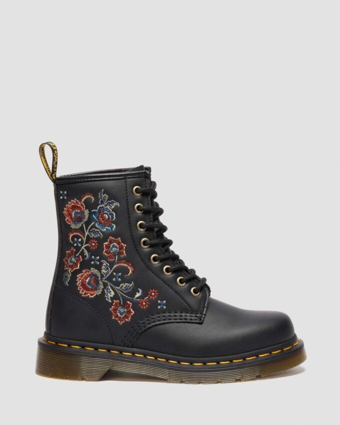 1460 VONDA TF Bottines à lacets en cuir recyclé à imprimé floral 1460 VONDA TF Bottines à lacets en cuir recyclé à imprimé floral