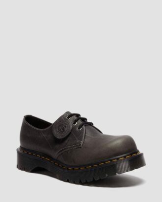 1461 Bex Chaussures à bout carré en cuir grainé naturel fabriquées en Angleterre