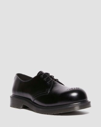 1461 Chaussures à bout en acier en cuir aniline
