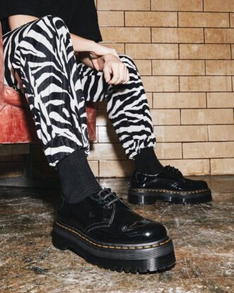 1461 Chaussures Oxford à plateforme en Patent Leather