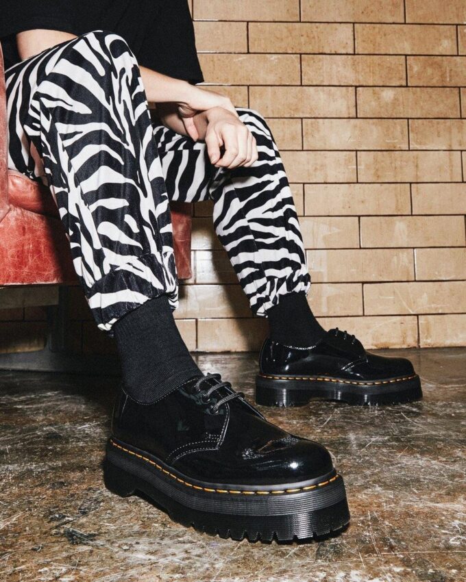 1461 Chaussures Oxford à plateforme en Patent Leather 1461 Chaussures Oxford à plateforme en Patent Leather