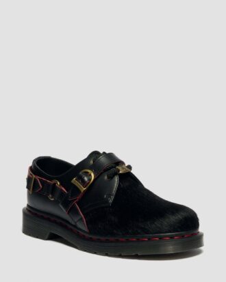 1461 YEAR OF THE HORSE Chaussures à lacets en cuir lisse et poilu