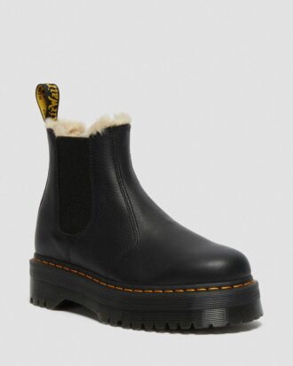2976 Chelsea Boot à plateforme doublée de fausse fourrure