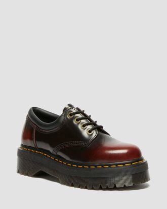 8053 Chaussures à semelles compensées en cuir Arcadia Leather Quad