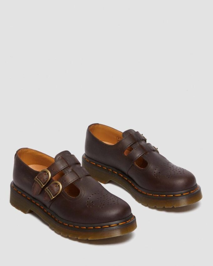 8065 Chaussures Mary Jane en cuir Crazy Horse 8065 Chaussures Mary Jane en cuir Crazy Horse