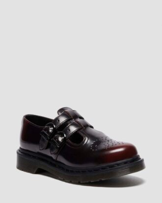 8065 Chaussures Mary Jane en cuir frotté Arcadia