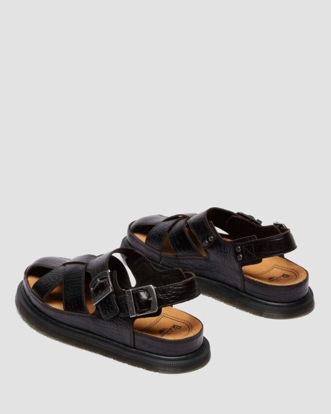 Archive Fisherman Sandales en cuir crocodile Analine Archive Fisherman Sandales en cuir crocodile Analine