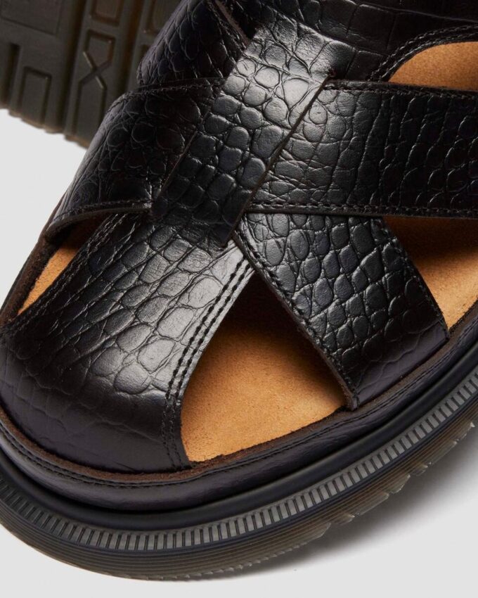 Archive Fisherman Sandales en cuir crocodile Analine Archive Fisherman Sandales en cuir crocodile Analine