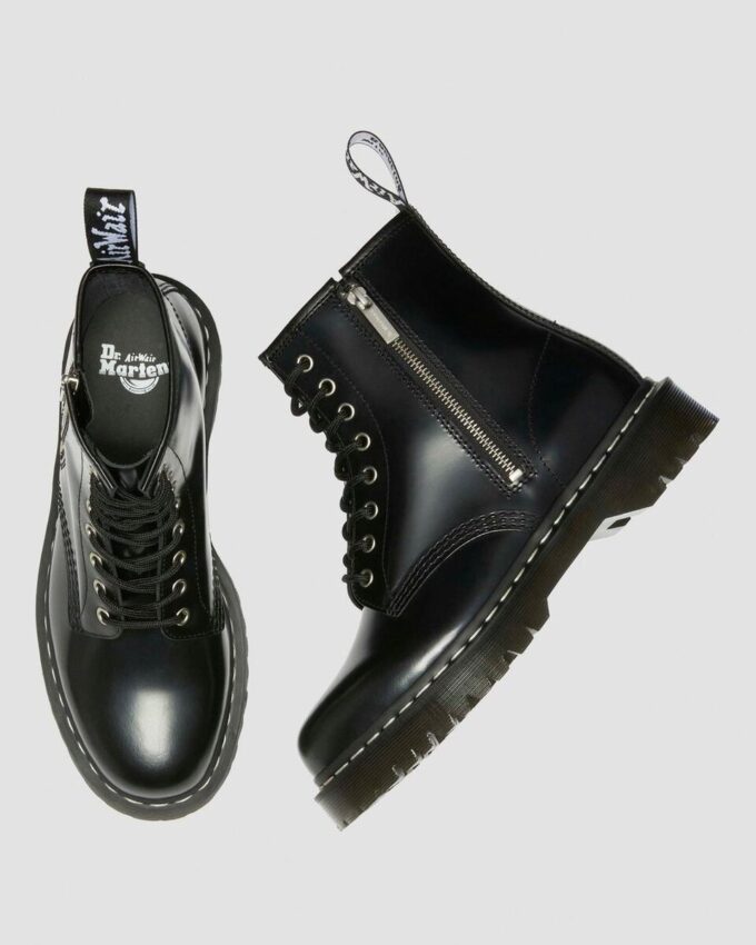 Bottes 1460 Bex Smooth Leather à lacets et fermeture éclair Bottes 1460 Bex Smooth Leather à lacets et fermeture éclair