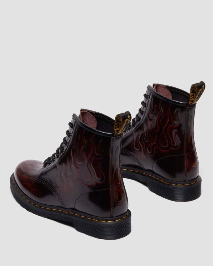 Bottes 1460 Inferno en cuir Arcadia Rub Off Bottes 1460 Inferno en cuir Arcadia Rub Off