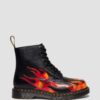 Bottes 1460 Pascal FLAME en cuir Arcadia Rub Off Bottes 1460 Pascal FLAME en cuir Arcadia Rub Off