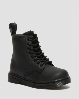 Bottes 1460 pour tout-petits doublées de fausse fourrure
