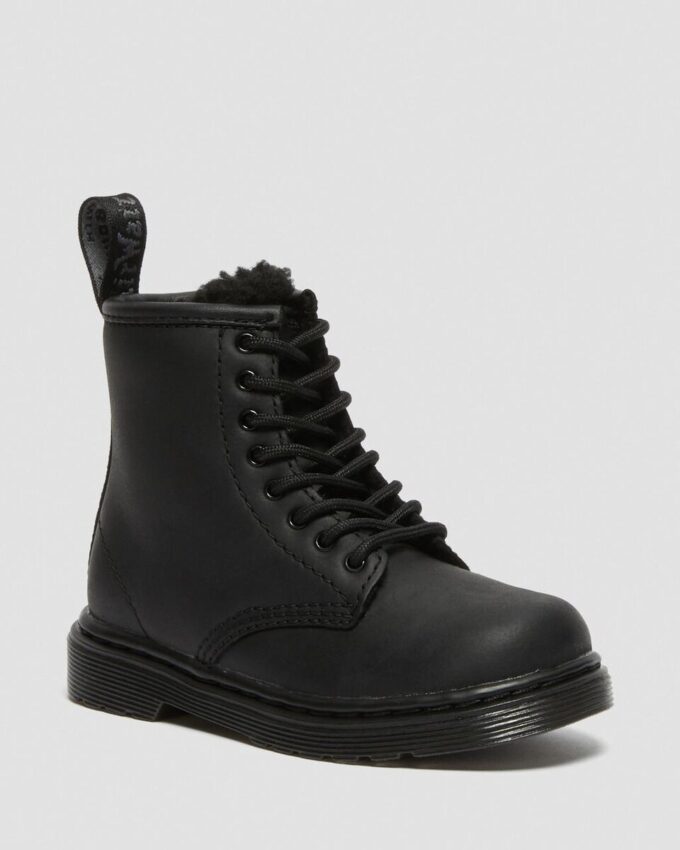Bottes 1460 pour tout-petits doublées de fausse fourrure Bottes 1460 pour tout-petits doublées de fausse fourrure