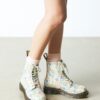 Bottes 1460 Vonda en cuir recyclé à motif floral