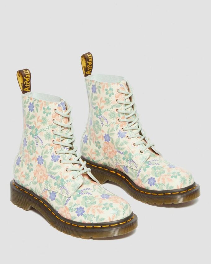Bottes 1460 Vonda en cuir recyclé à motif floral
