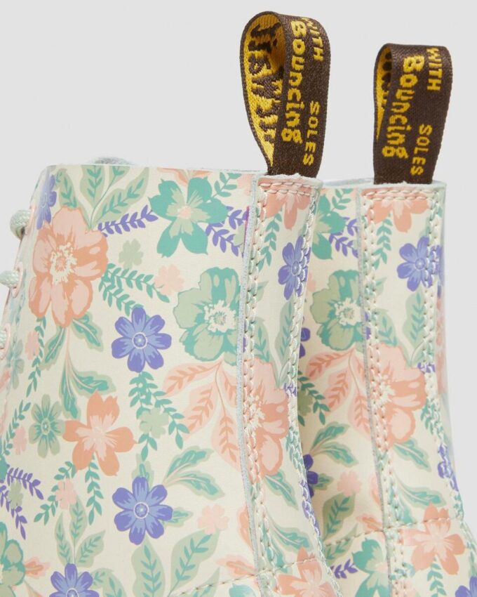 Bottes 1460 Vonda en cuir recyclé à motif floral