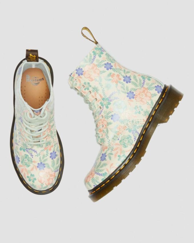 Bottes 1460 Vonda en cuir recyclé à motif floral
