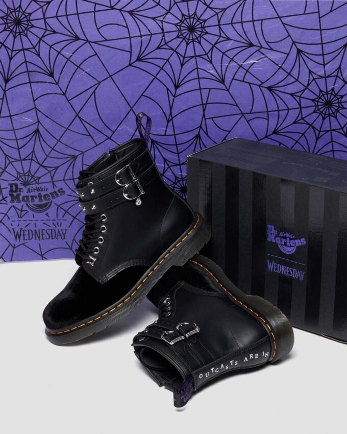 Bottes 1460 Wednesday en velours Bottes 1460 Wednesday en velours
