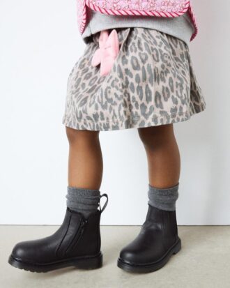 Bottes Chelsea doublées de fausse fourrure pour tout-petits 2976