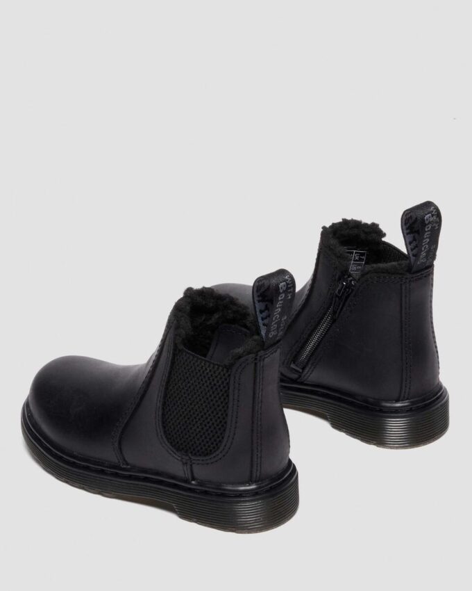 Bottes Chelsea doublées de fausse fourrure pour tout-petits 2976 Bottes Chelsea doublées de fausse fourrure pour tout-petits 2976