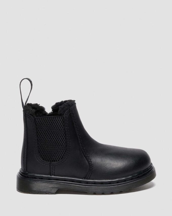 Bottes Chelsea doublées de fausse fourrure pour tout-petits 2976 Bottes Chelsea doublées de fausse fourrure pour tout-petits 2976