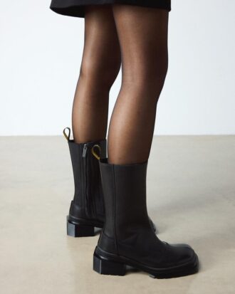 Bottes Chelsea en cuir à bout carré MAYBOLE HI