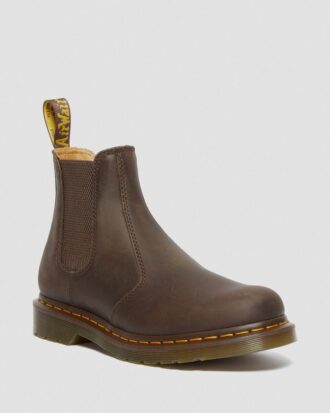 Bottes Chelsea en cuir Crazy Horse à coutures jaunes 2976 Bottes Chelsea en cuir Crazy Horse à coutures jaunes 2976