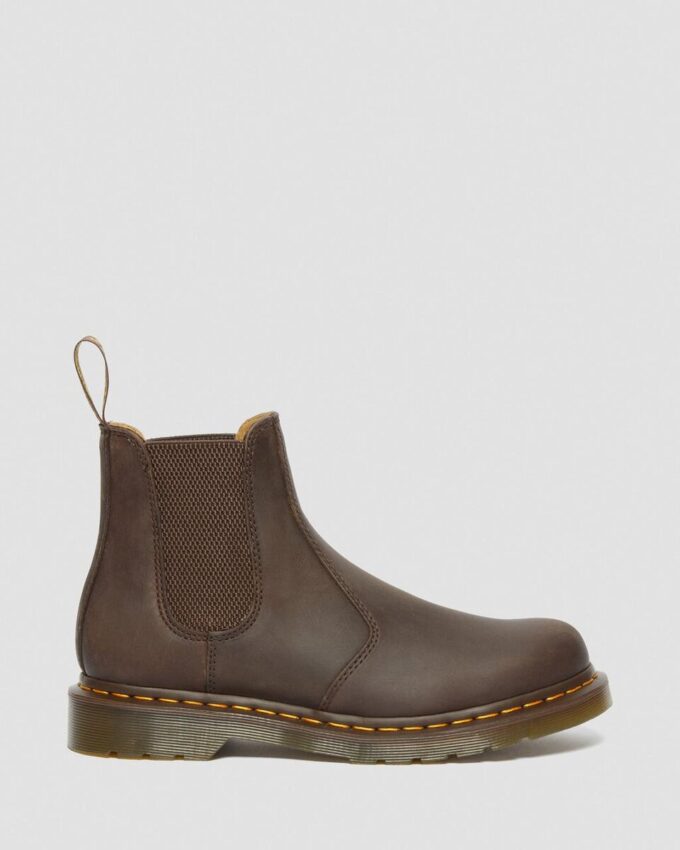 Bottes Chelsea en cuir Crazy Horse à coutures jaunes 2976 Bottes Chelsea en cuir Crazy Horse à coutures jaunes 2976