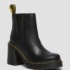 Bottes Chelsea à talons évasés en cuir SPENCE