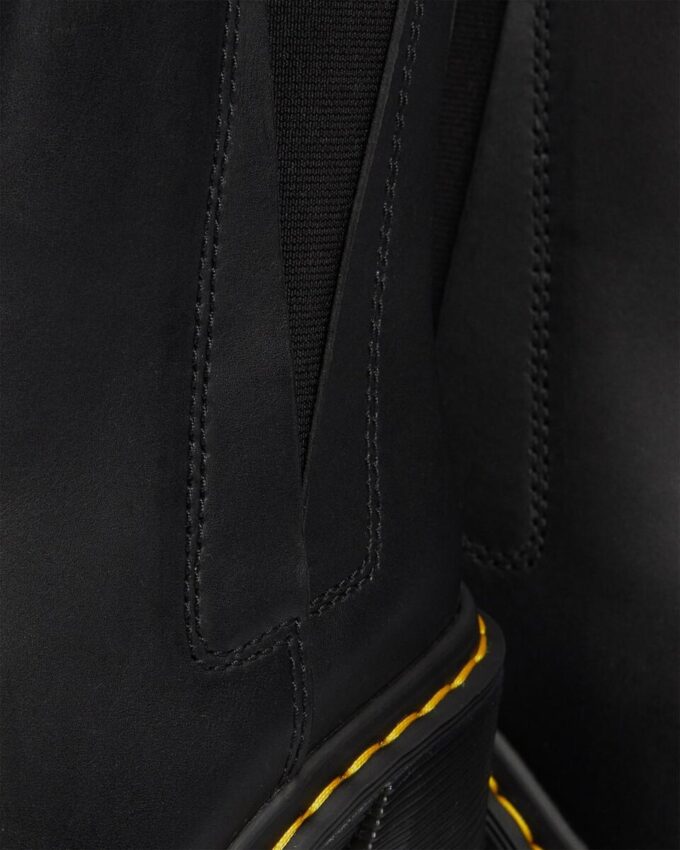 Bottes Chelsea à talons évasés en cuir SPENCE