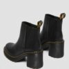 Bottes Chelsea à talons évasés en cuir SPENCE