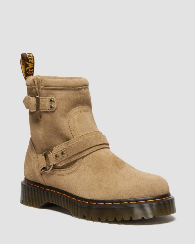 Bottes de motard Anistone Harness en daim Bottes de motard Anistone Harness en daim