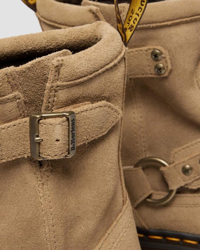 Bottes de motard Anistone Harness en daim Bottes de motard Anistone Harness en daim