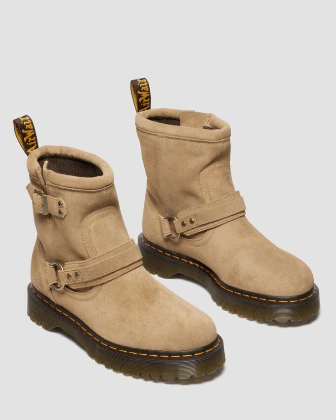 Bottes de motard Anistone Harness en daim Bottes de motard Anistone Harness en daim