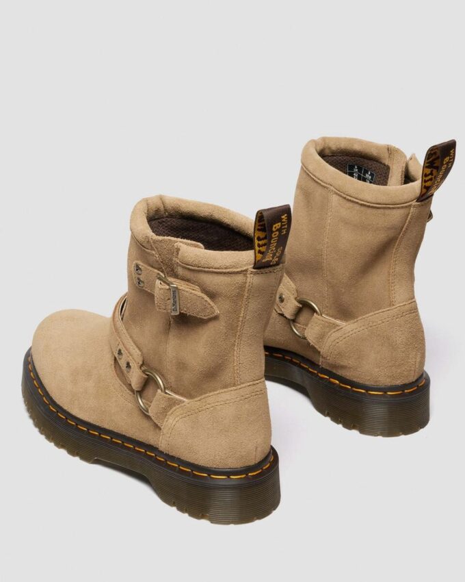 Bottes de motard Anistone Harness en daim Bottes de motard Anistone Harness en daim