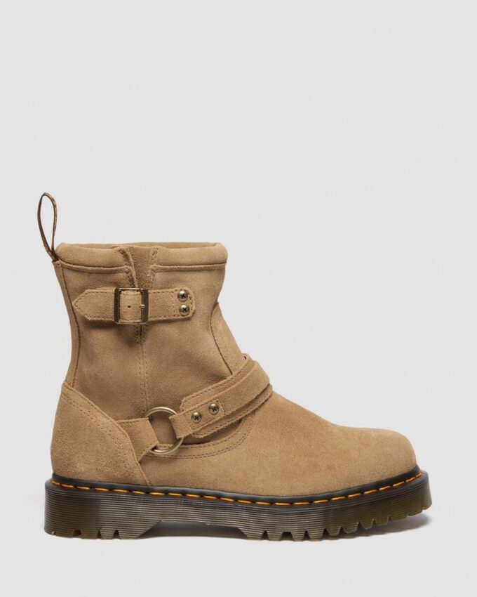 Bottes de motard Anistone Harness en daim Bottes de motard Anistone Harness en daim