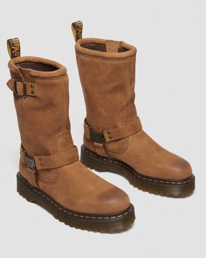 Bottes de motard Anistone Hi en nubuck vieilli Bottes de motard Anistone Hi en nubuck vieilli