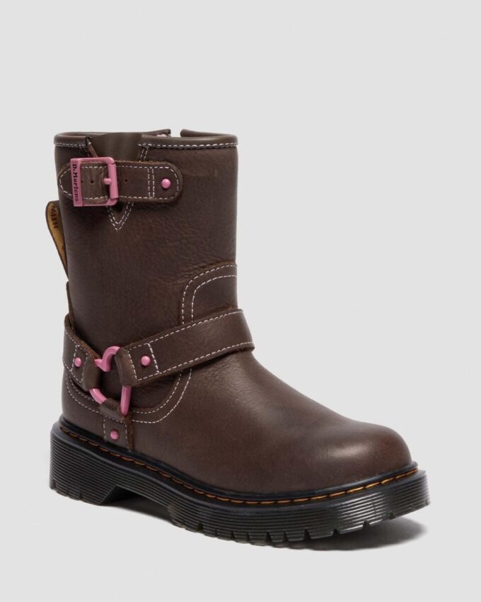 Bottes de motard en cuir pour enfants Genaya Junior Bottes de motard en cuir pour enfants Genaya Junior